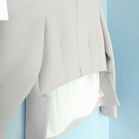 NWOT Derek Lam 10 Crosby lilac Hi-Lo zip jacket - Picture 8 of 10